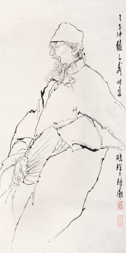 王子武 齐白石像 硬片